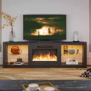 Bestier 70.8" Electric Fireplace TV Stand for up to 75" TVs: $219.98