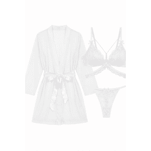 Avidlove 3-Piece Sexy Lace Lingerie Set: $5.99