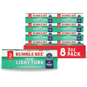 Bumble Bee Chunk Light Tuna 24 Cans in Water: $20 via Subscribe & Save Bumble Bee Chunk Light Tuna 24 Cans in Water: $20 via Subscribe & Save