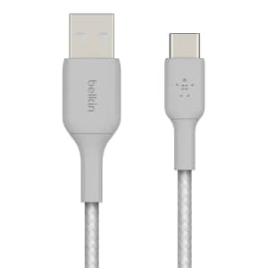 Belkin BoostCharge 5-Foot Braided USB-A to USB-C Cable: $5 Belkin BoostCharge 5-Foot Braided USB-A to USB-C Cable: $5