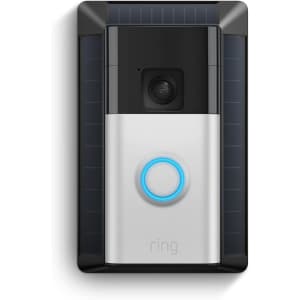 Ring Battery Doorbell with Solar Charging and 2-Way Talk: $80