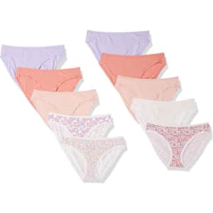 Amazon Essentials Women's Bikini Brief 10-Pack: $7.33