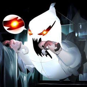 Gigalumi 3-Foot Halloween Inflatable Ghost Decoration: $13.49