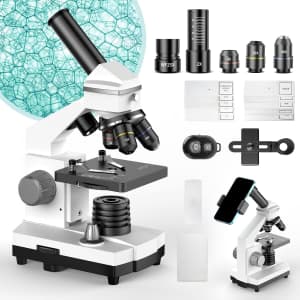 Zovvtron 2000X Compound Microscope for Adults and Kids: $76.99