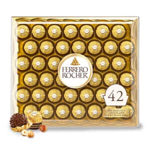 Ferrero Rocher 42-Piece Box: $17 Ferrero Rocher 42-Piece Box: $17