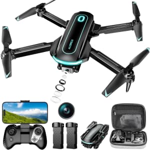 Alorels 1080p HD FPV Foldable Mini Drone: $36.33