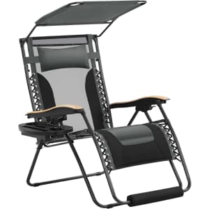 Yaheetech 29" Zero Gravity Adjustable Outdoor Recliner Chair: $69.99