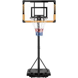 Yaheetech 28" Portable Basketball Hoop PVC Backboard: $62.69