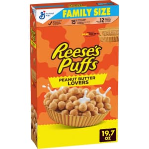 Reese's Puffs Peanut Butter Lovers Breakfast Family Size Cereal: $3.20 via Sub & Save