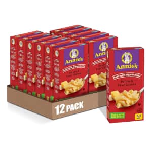 Annie's Four Cheese Penne Macaroni and Cheese Dinner 12-Pack: $12 via Sub & Save Annie's Four Cheese Penne Macaroni and Cheese Dinner 12-Pack: $12 via Sub & Save