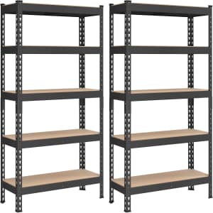 Songmics 5-Tier Adjustable Shelf Set 2-Pack: $80 Songmics 5-Tier Adjustable Shelf Set 2-Pack: $80