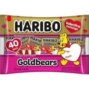 Haribo Valentine's Day Goldbear Gummi Candy 40-Count: $20
