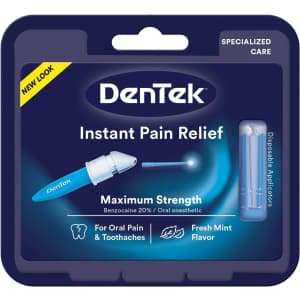 DenTek Instant Oral Pain Relief Maximum Relief Kit: $4.83 via Sub & Save DenTek Instant Oral Pain Relief Maximum Relief Kit: $4.83 via Sub & Save