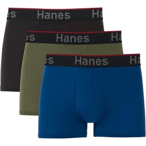Hanes Men's Total Support Pouch Boxer Briefs 3-Pack: $8.96