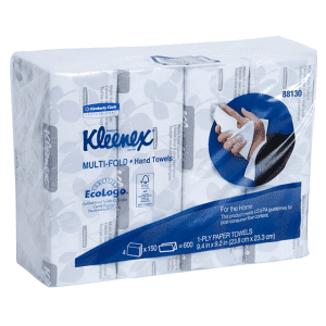 Kleenex Multifold 150-Sheet Paper Towels 4-Pack: $1.80