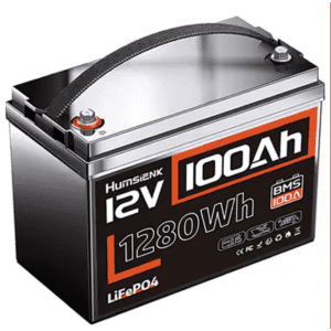 Humsienk 12V 100Ah Lithium Iron Phosphate Battery: $107
