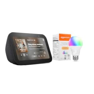 Echo Show 5 with Smart Color Bulb Bundle: $44.99
