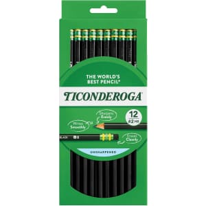 Ticonderoga #2 HB Pencils 12-Pack: $2.19