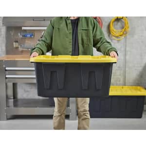 Project Source Commander 27-Gallon Heavy Duty Tote w/ Lid: $7.98 Project Source Commander 27-Gallon Heavy Duty Tote w/ Lid: $7.98