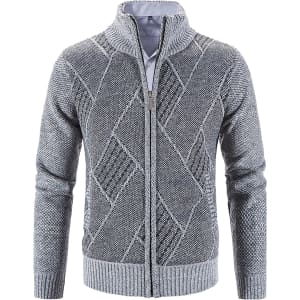 VtuAOL Men's Full-Zip Casual Cardigan Sweater: From $13.25 VtuAOL Men's Full-Zip Casual Cardigan Sweater: From $13.25