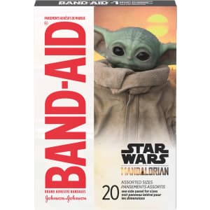 Band-Aid 20-Count Star Wars The Mandalorian Adhesive Bandages: $3.60 w/ Subscribe & Save