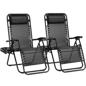 Set of 2 Outdoor Zero Gravity Recliners: $47