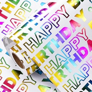 Birthday 23-sq. ft. Wrapping Paper Roll: $5 Birthday 23-sq. ft. Wrapping Paper Roll: $5