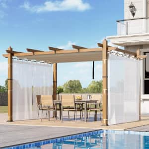 Garvee 10x13-Foot Retractable Outdoor Pergola: $270 Garvee 10x13-Foot Retractable Outdoor Pergola: $270