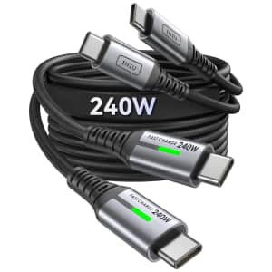 INIU 240W 3.3-Foot USB-C Cable 2-Pack: $5.39 INIU 240W 3.3-Foot USB-C Cable 2-Pack: $5.39