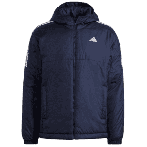 adidas Men's Essentials 3-Stripes Insulated Hooded Jacket: $23