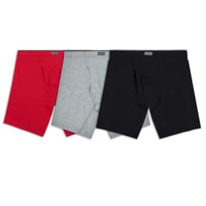 Fruit of the Loom Men's Crafted Comfort Boxer Briefs 3-Pack: $8
