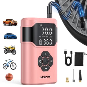 Nexpow 150-PSI Tire Inflator & Portable Air Compressor w/ Pressure Gauge: $15.99 Nexpow 150-PSI Tire Inflator & Portable Air Compressor w/ Pressure Gauge: $15.99