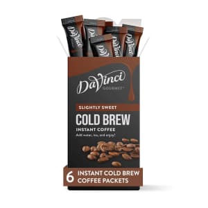 DaVinci Gourmet Slightly Sweet Instant Cold Brew 6-Pack: $2.82 via Sub & Save