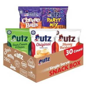 Utz Best of Utz 30-Count Snack Box: $17.90