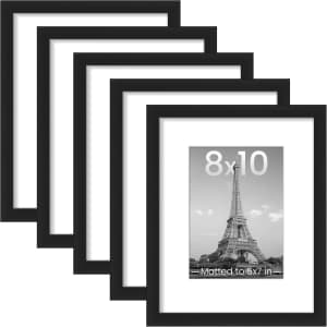 upsimples 8x10 Picture Frame Set of 5: $16