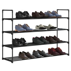 Home-Complete 4-Tier 20-Pair Shoe Rack: $17 Home-Complete 4-Tier 20-Pair Shoe Rack: $17