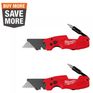 Milwaukee Fastback 6-in-1 Folding Utility Knife w/ General Purpose Blade 2-Pack: $20