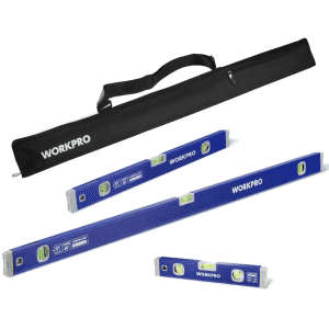 WorkPro 3-Piece Magnetic Torpedo Level Set: $23.50