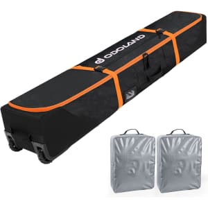 Odoland 170cm Rolling Ski Bag with Wheels: $39.99