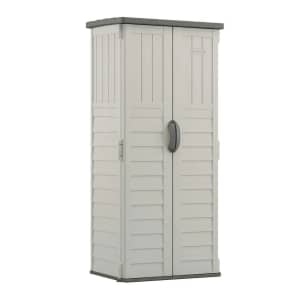 Suncast 22 cu. ft. Vertical Outdoor Storage Shed: $197 Suncast 22 cu. ft. Vertical Outdoor Storage Shed: $197