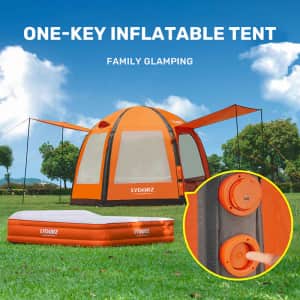 LYDARZ Automatic Inflatable Tent & Mattress Set: $285