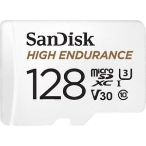 SanDisk 128GB High Endurance MicroSDXC Card: $13.49