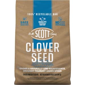 O.M. Scott and Sons Clover Seed 2-lb. Bag: $17 via Sub. & Save O.M. Scott and Sons Clover Seed 2-lb. Bag: $17 via Sub. & Save