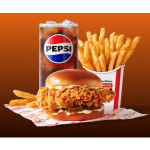 KFC Classic Chicken Sandwich Combo: Free w/ $10 purchase