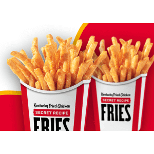 KFC Fries: Buy one get one free w/ $5 digital purchase KFC Fries: Buy one get one free w/ $5 digital purchase