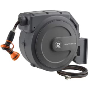 Giraffe Tools 1/2" x 130-ft Retractable Garden Hose Reel: $98.14