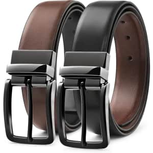 Milorde Men's Reversible Leather Belt: $8