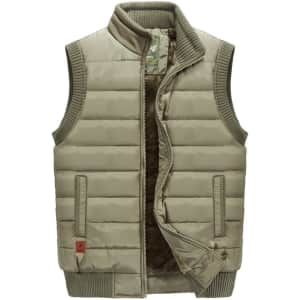 VtuAOL Men's Padded Fleece Vest: $13 VtuAOL Men's Padded Fleece Vest: $13