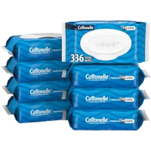 Cottonelle Fresh Feel Flushable Wet Wipes 8-Pack: $11