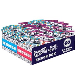 Welch's Fruit Snacks Mixed Fruit Box 60-Count: $11 w/ Subscribe & Save